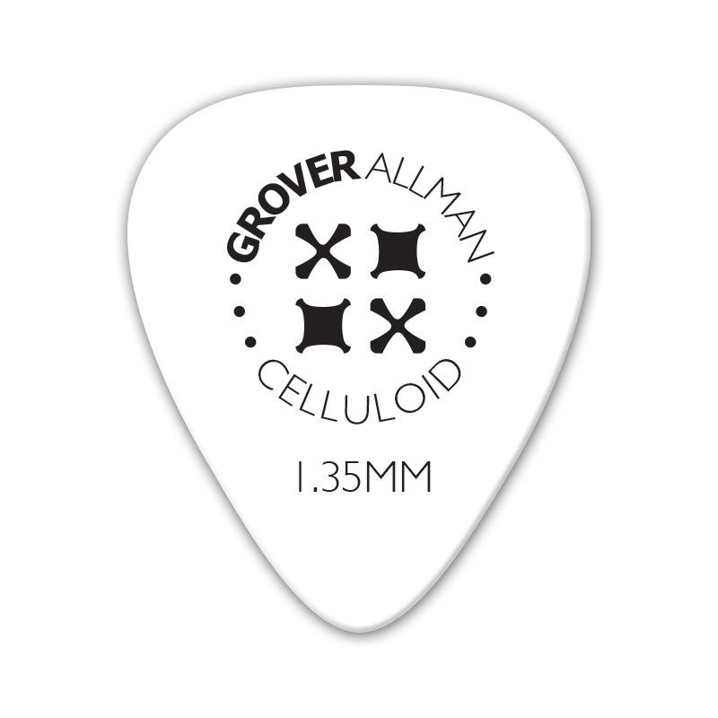 Celluloid Standard Pro Picks (10 Pack) - White - Ugly Dog Band Merch - Custom Guitar Picks and Band Merchandise Canada - 7