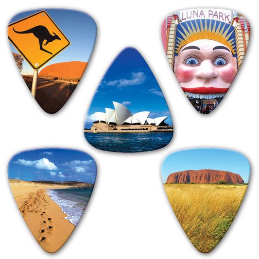 Countries of the World - Scenic Australia Multi Pack - Ugly Dog Band Merch - Custom Guitar Picks and Band Merchandise Canada - 2