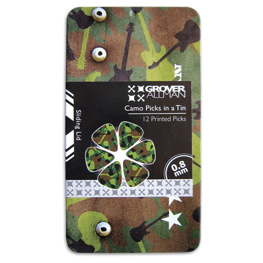 Pick Tin - Camo - Ugly Dog Band Merch - Custom Guitar Picks and Band Merchandise Canada - 2