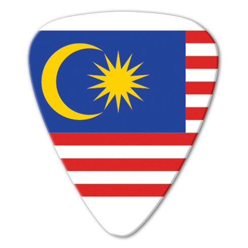 World Flag - Malaysia Flag Picks (10 pack) - Ugly Dog Band Merch - Custom Guitar Picks and Band Merchandise Canada