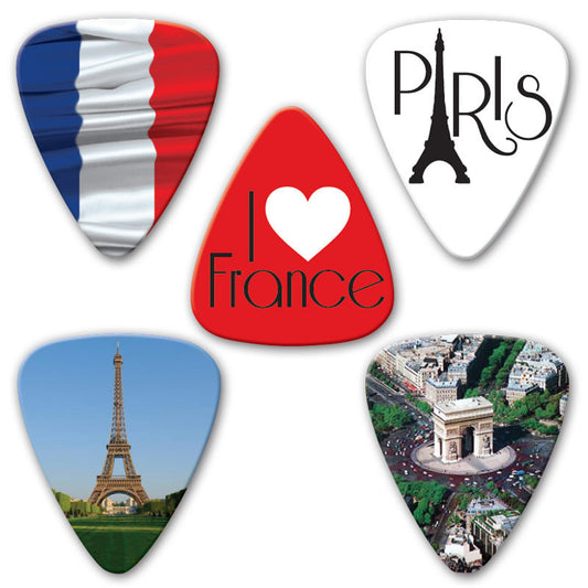 Countries of the World - France Multi Pack - Ugly Dog Band Merch - Custom Guitar Picks and Band Merchandise Canada - 2