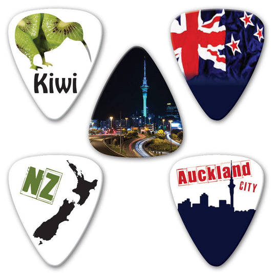 Countries of the World - New Zealand Multi Pack - Ugly Dog Band Merch - Custom Guitar Picks and Band Merchandise Canada - 2