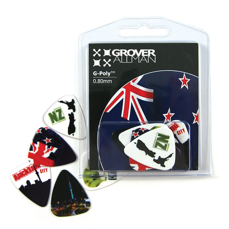 Countries of the World - New Zealand Multi Pack - Ugly Dog Band Merch - Custom Guitar Picks and Band Merchandise Canada - 3