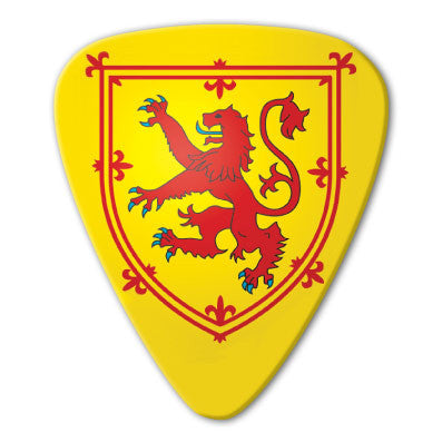 Scotland - Rampant Lion Picks (10 pack) - Ugly Dog Band Merch - Custom Guitar Picks and Band Merchandise Canada