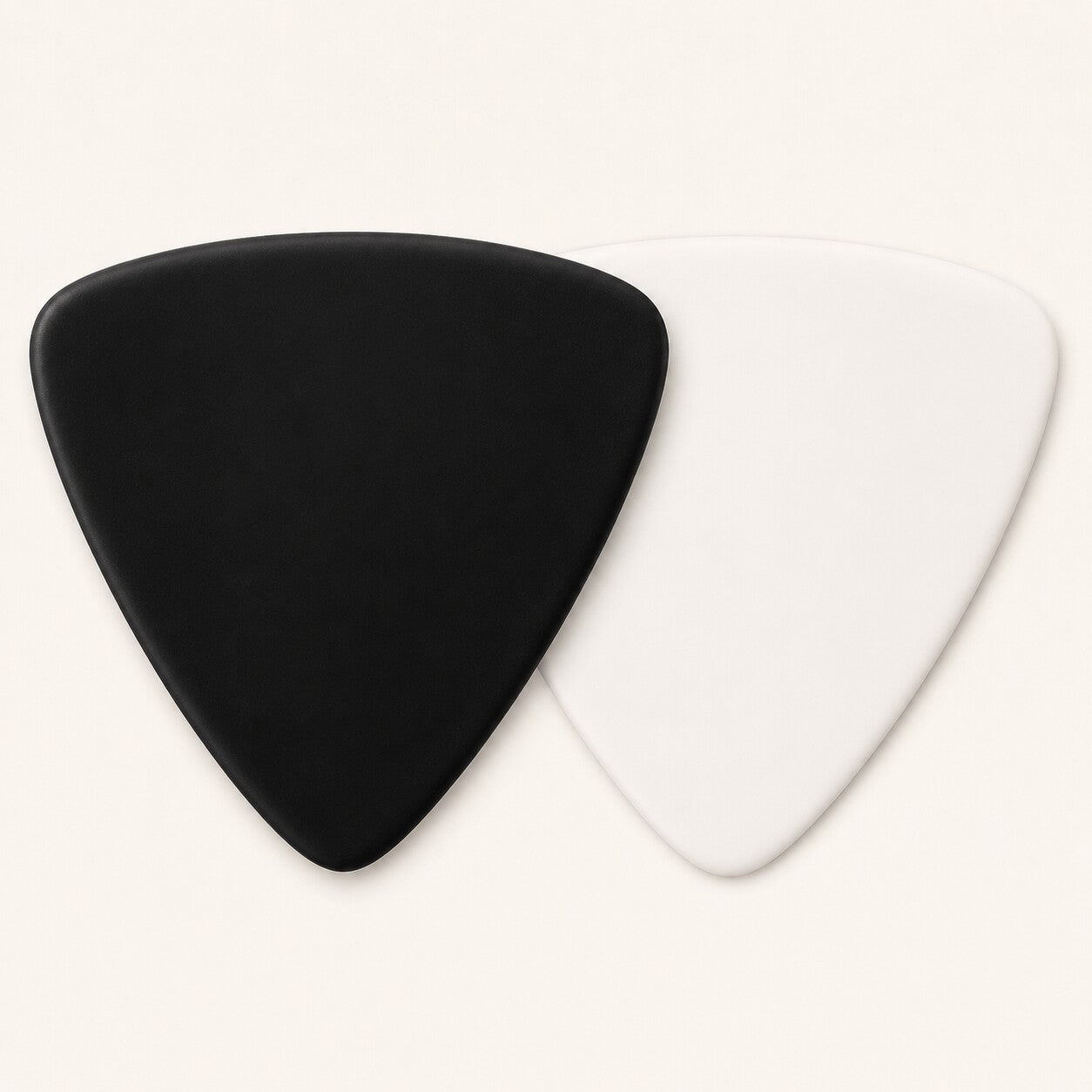 Black and white Large Triangle Celluloid guitar picks