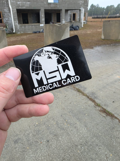 Custom Double-Sided Black Aluminum Cards