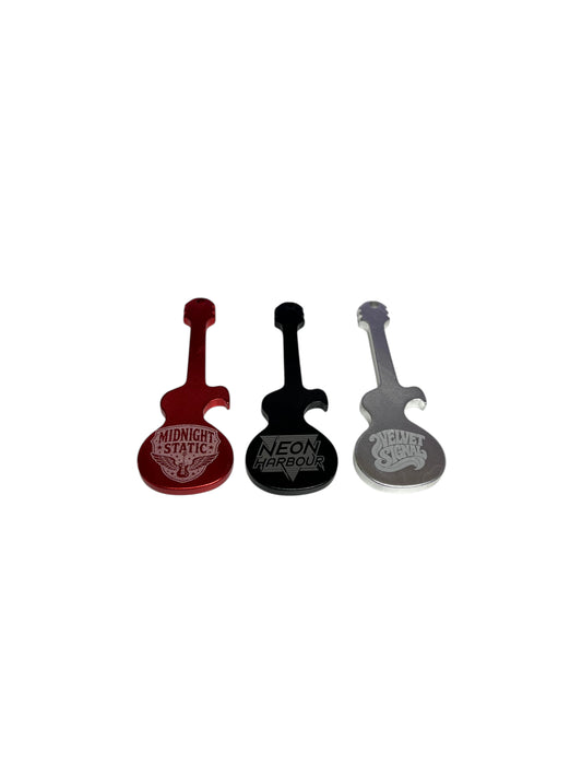 Custom Engraved Guitar Key Chain/ bottle opener