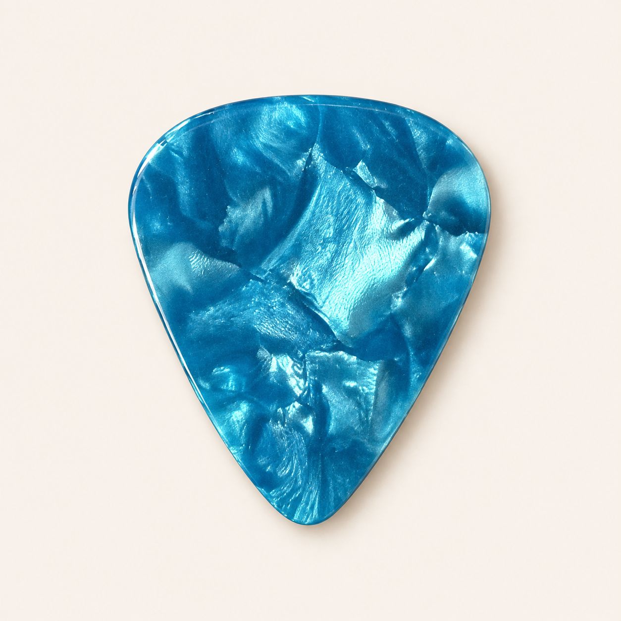Blue Pearl celluloid guitar pick