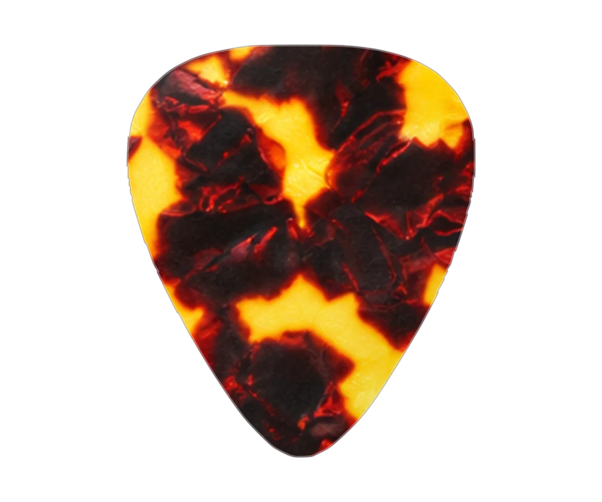 Tortoiseshell celluloid guitar pick