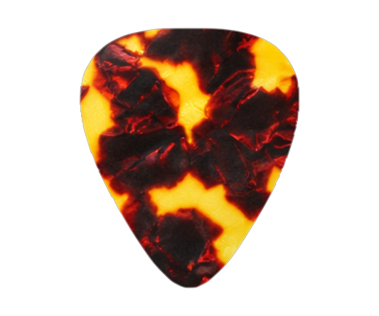 Tortoiseshell celluloid guitar pick