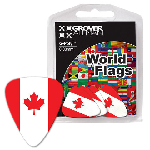 World Flag - Canada Flag Multi Pack - Ugly Dog Band Merch - Custom Guitar Picks and Band Merchandise Canada - 1