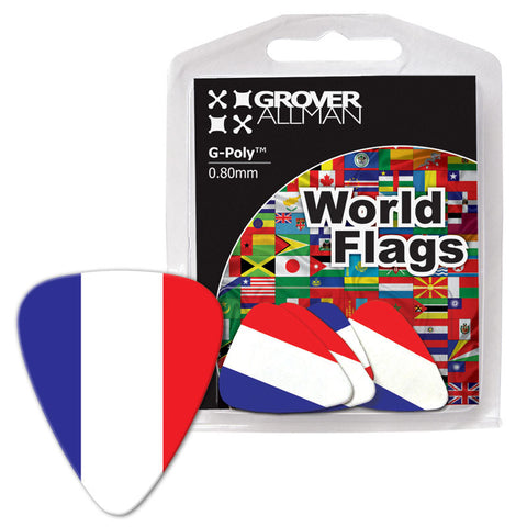 World Flag - France Flag Multi Pack - Ugly Dog Band Merch - Custom Guitar Picks and Band Merchandise Canada - 1