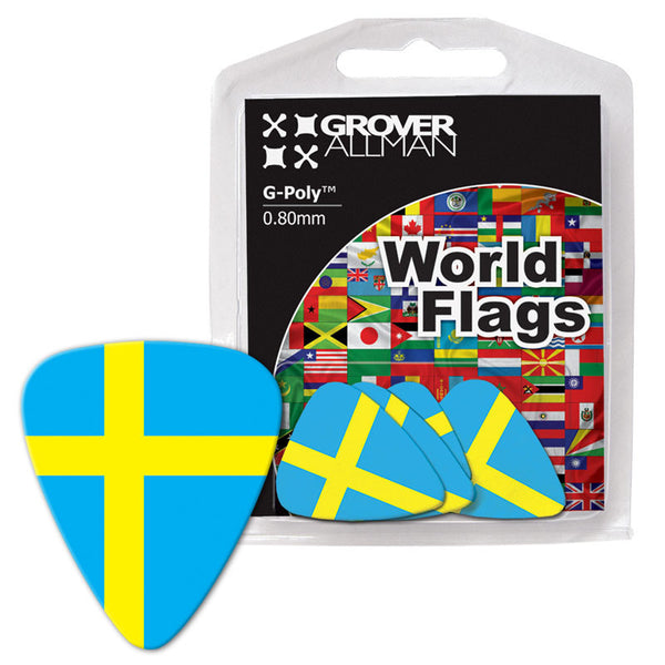 World Flag - Sweden Flag Multi Pack - Ugly Dog Band Merch - Custom Guitar Picks and Band Merchandise Canada - 1