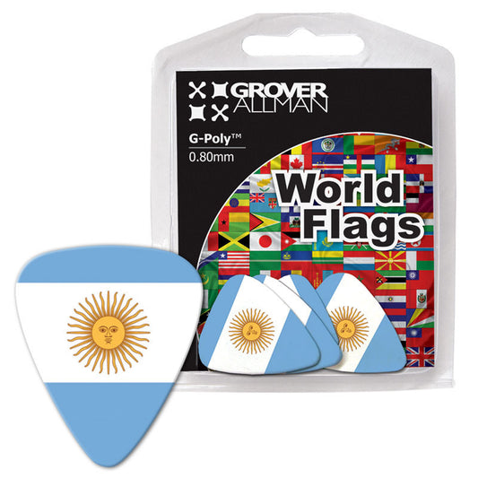 World Flag - Argentina Flag Multi Pack - Ugly Dog Band Merch - Custom Guitar Picks and Band Merchandise Canada - 1