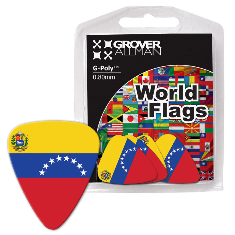 World Flag - Venezuela Flag Multi Pack - Ugly Dog Band Merch - Custom Guitar Picks and Band Merchandise Canada - 1