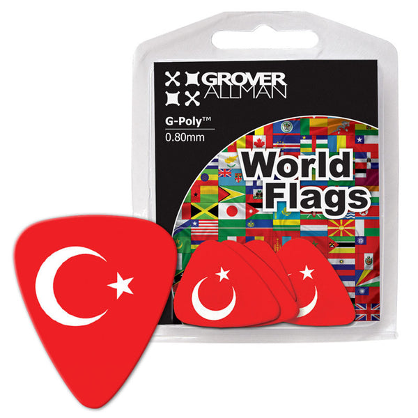 World Flag - Turkey Flag Multi Pack - Ugly Dog Band Merch - Custom Guitar Picks and Band Merchandise Canada - 1