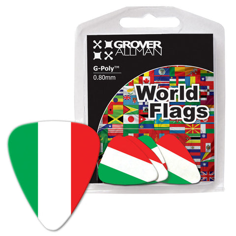 World Flag - Italy Flag Multi Pack - Ugly Dog Band Merch - Custom Guitar Picks and Band Merchandise Canada - 1