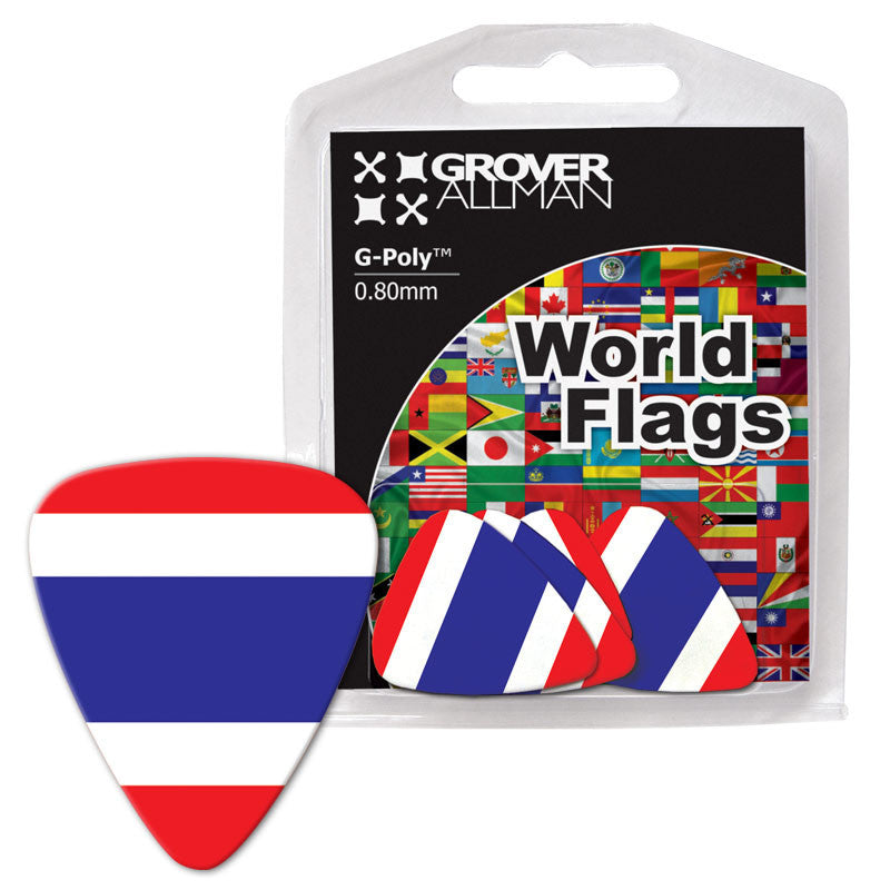 World Flag - Thailand Flag Multi Pack - Ugly Dog Band Merch - Custom Guitar Picks and Band Merchandise Canada - 1