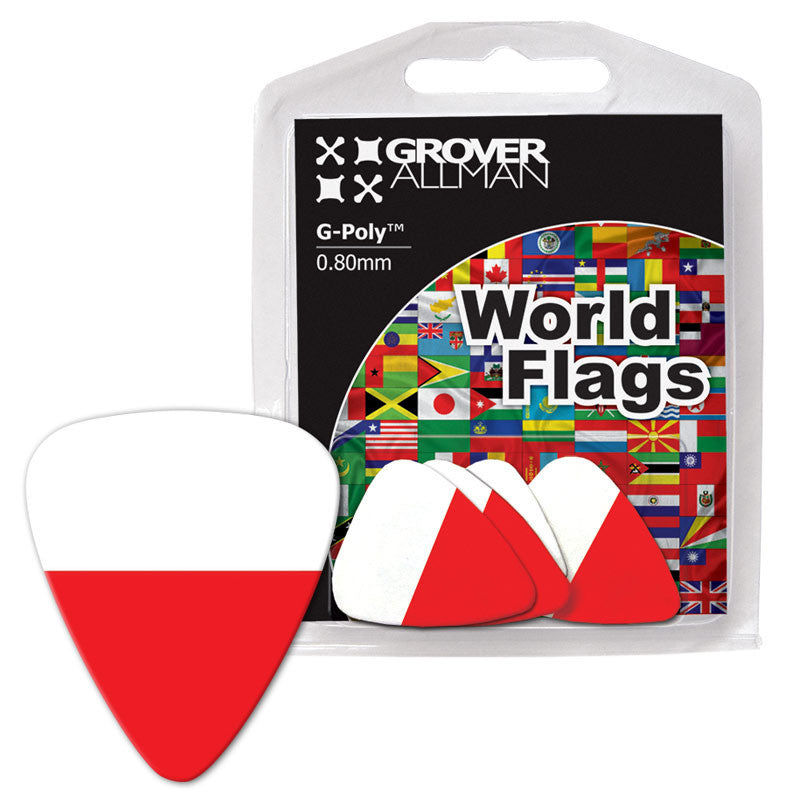 World Flag - Poland Flag Multi Pack - Ugly Dog Band Merch - Custom Guitar Picks and Band Merchandise Canada - 1
