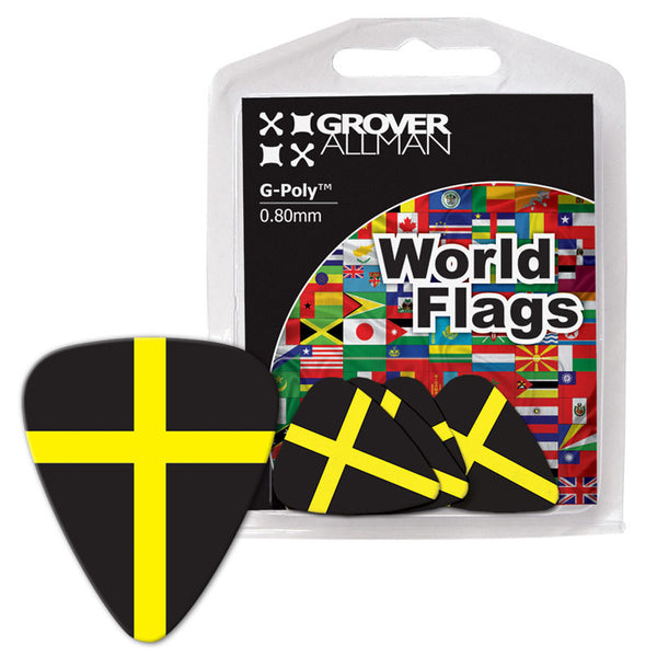 World Flag - St David's Cross Flag Multi Pack - Ugly Dog Band Merch - Custom Guitar Picks and Band Merchandise Canada - 1