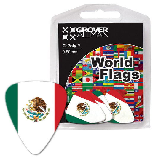 World Flag - Mexico Flag Multi Pack - Ugly Dog Band Merch - Custom Guitar Picks and Band Merchandise Canada - 1