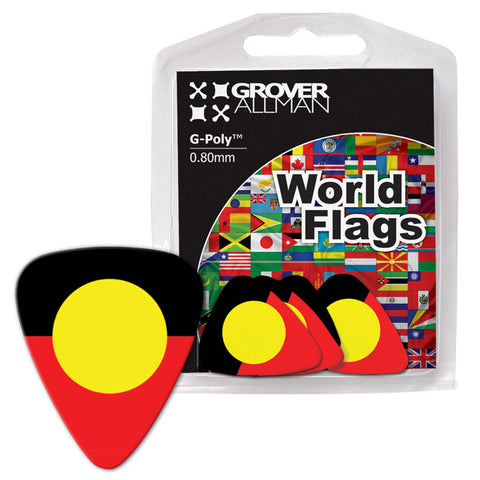 World Flag - Aboriginal Flag Multi Pack - Ugly Dog Band Merch - Custom Guitar Picks and Band Merchandise Canada - 1
