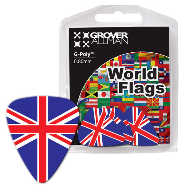 World Flag - UK Flag Multi Pack - Ugly Dog Band Merch - Custom Guitar Picks and Band Merchandise Canada - 1