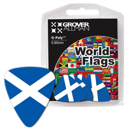 World Flag - Scotland Flag Multi Pack - Ugly Dog Band Merch - Custom Guitar Picks and Band Merchandise Canada - 1