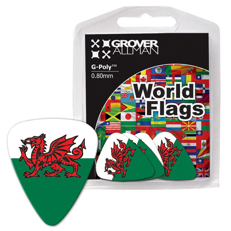 World Flag - Wales Flag Multi Pack - Ugly Dog Band Merch - Custom Guitar Picks and Band Merchandise Canada - 1