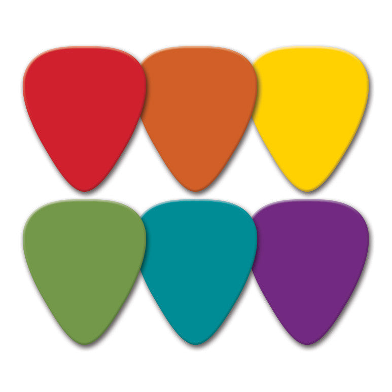 351 Delrin picks in assorted colours