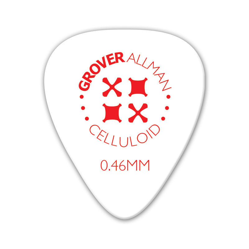 Celluloid Standard Pro Picks (10 Pack) - White - Ugly Dog Band Merch - Custom Guitar Picks and Band Merchandise Canada - 2