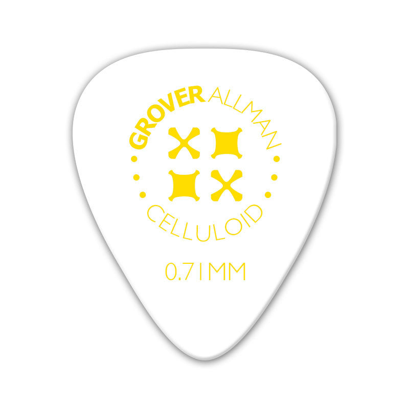 Celluloid Standard Pro Picks (10 Pack) - White - Ugly Dog Band Merch - Custom Guitar Picks and Band Merchandise Canada - 3
