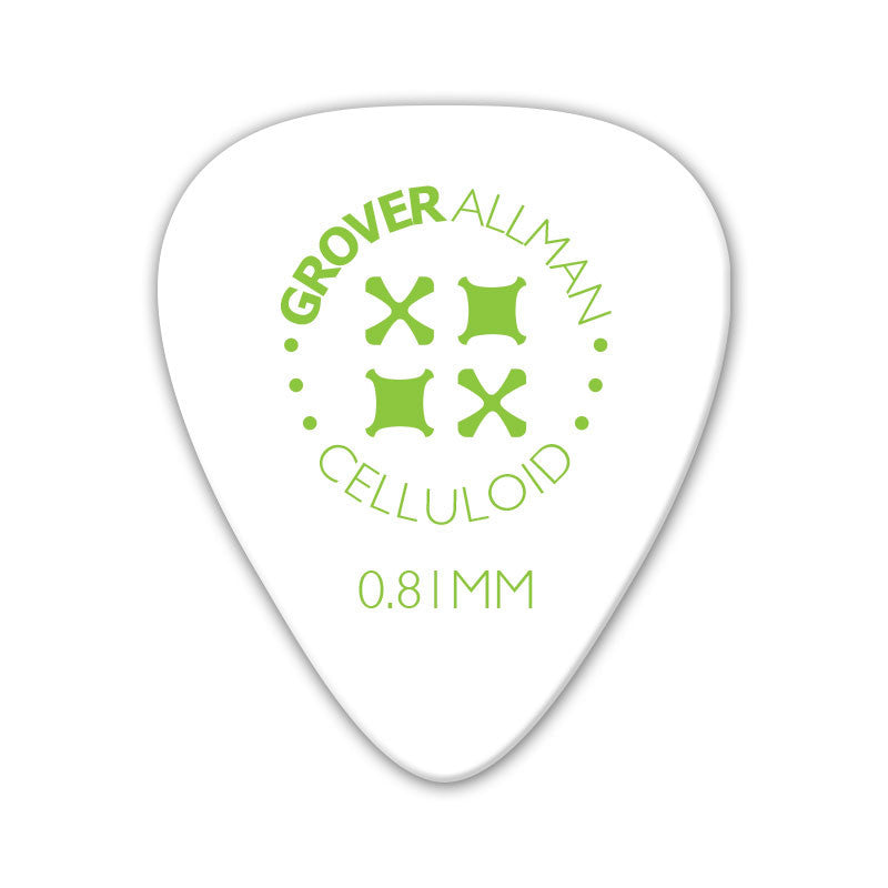 Celluloid Standard Pro Picks (10 Pack) - White - Ugly Dog Band Merch - Custom Guitar Picks and Band Merchandise Canada - 4
