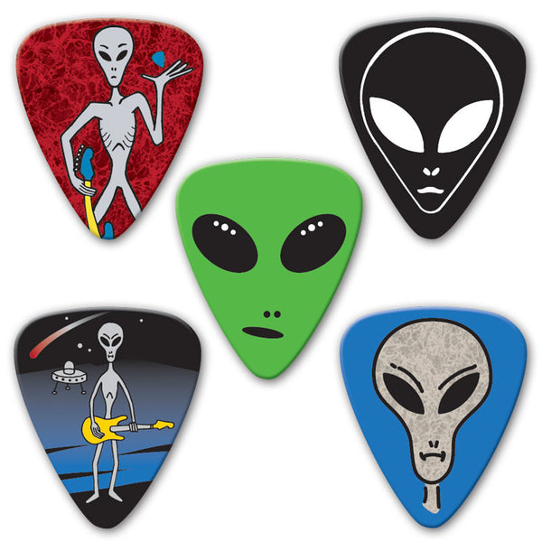 Themed Series - Alien Multi Pack - Ugly Dog Band Merch - Custom Guitar Picks and Band Merchandise Canada - 2