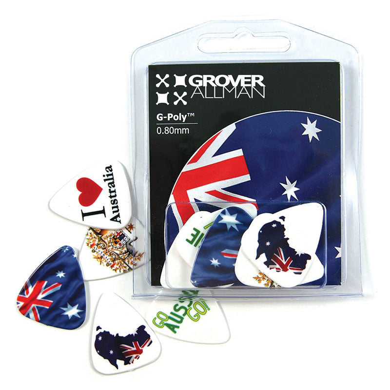 Countries of the World - Australia Multi Pack - Ugly Dog Band Merch - Custom Guitar Picks and Band Merchandise Canada - 3