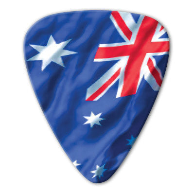 Australia - Aussie Photo Flag Picks (10 pack) - Ugly Dog Band Merch - Custom Guitar Picks and Band Merchandise Canada