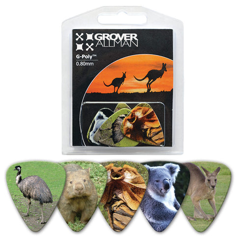 Countries of the World - Australian Animals Multi Pack - Ugly Dog Band Merch - Custom Guitar Picks and Band Merchandise Canada - 1