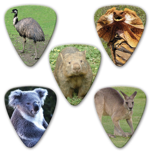 Countries of the World - Australian Animals Multi Pack - Ugly Dog Band Merch - Custom Guitar Picks and Band Merchandise Canada - 2