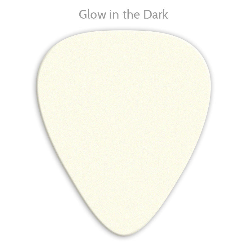 Celluloid Glow In The Dark Printed Picks - Single Sided - Ugly Dog Band Merch - Custom Guitar Picks and Band Merchandise Canada - 2