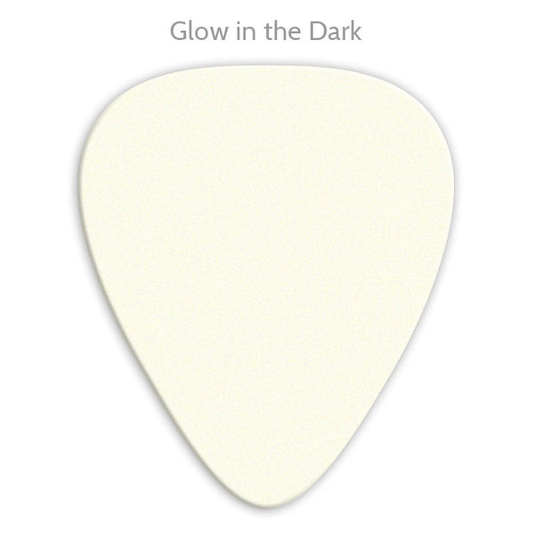 Celluloid Glow In The Dark Printed Picks - Single Sided - Ugly Dog Band Merch - Custom Guitar Picks and Band Merchandise Canada - 2