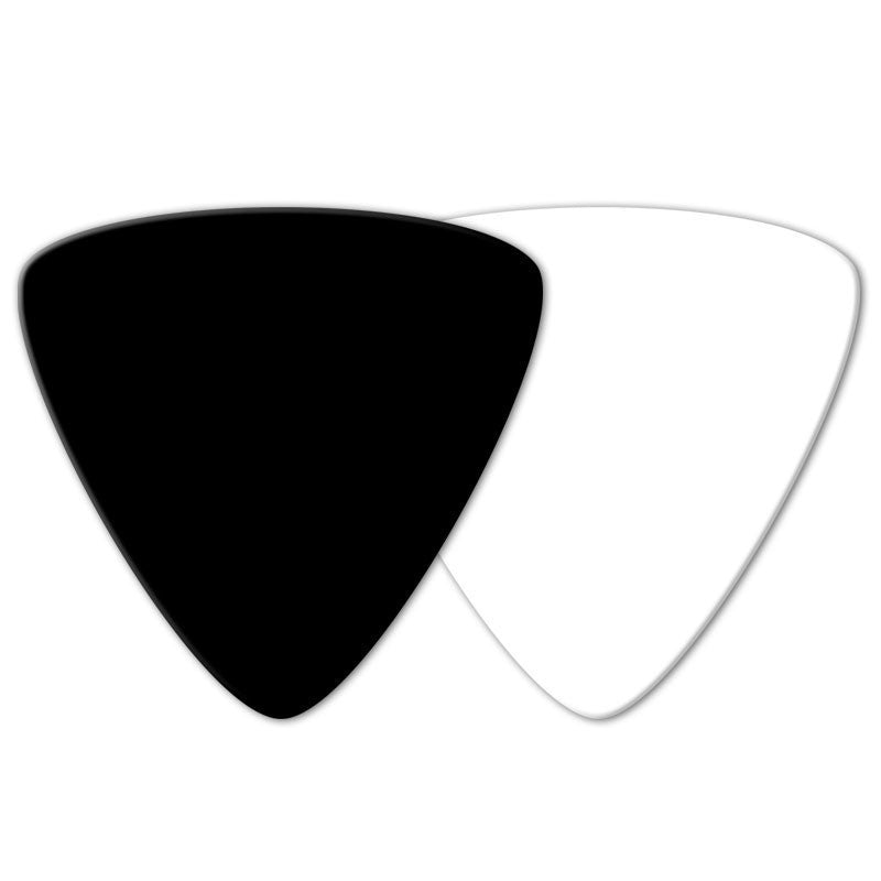 Celluloid Large Triangle Shape Single Colour Printed Picks - Double Sided - Ugly Dog Band Merch - Custom Guitar Picks and Band Merchandise Canada - 1