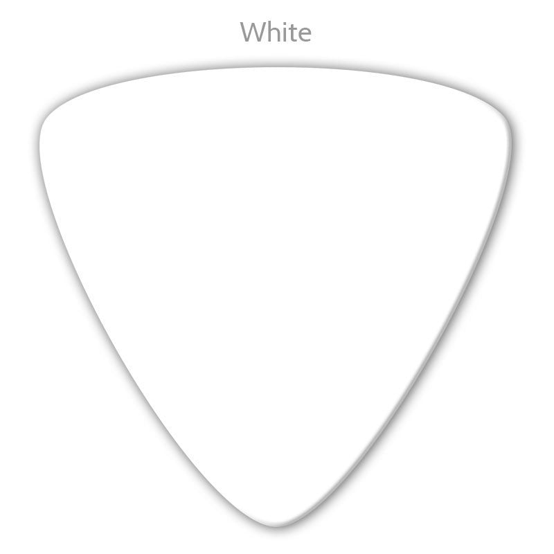 Celluloid Large Triangle Shape Single Colour Printed Picks - Double Sided - Ugly Dog Band Merch - Custom Guitar Picks and Band Merchandise Canada - 3