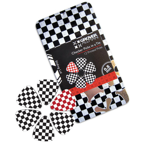 Pick Tin - Checker - Ugly Dog Band Merch - Custom Guitar Picks and Band Merchandise Canada - 1