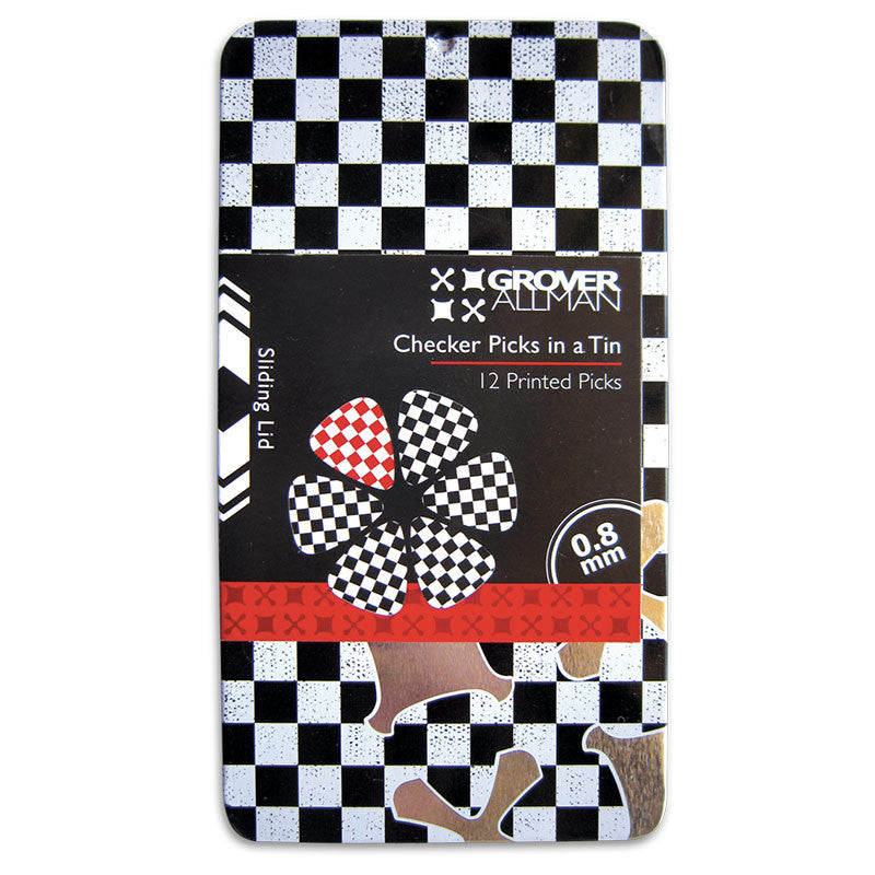 Pick Tin - Checker - Ugly Dog Band Merch - Custom Guitar Picks and Band Merchandise Canada - 3