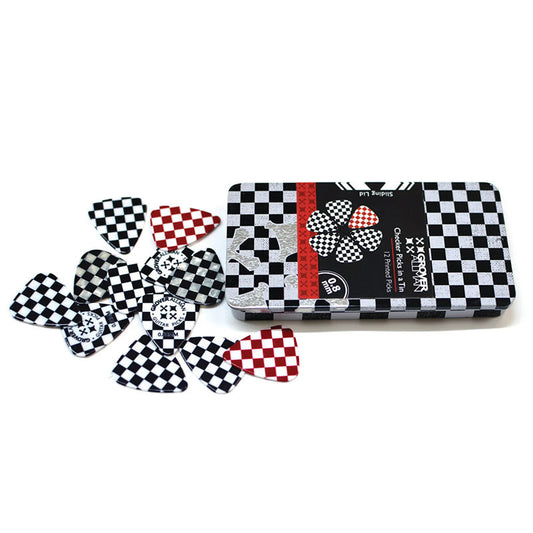 Pick Tin - Checker - Ugly Dog Band Merch - Custom Guitar Picks and Band Merchandise Canada - 2