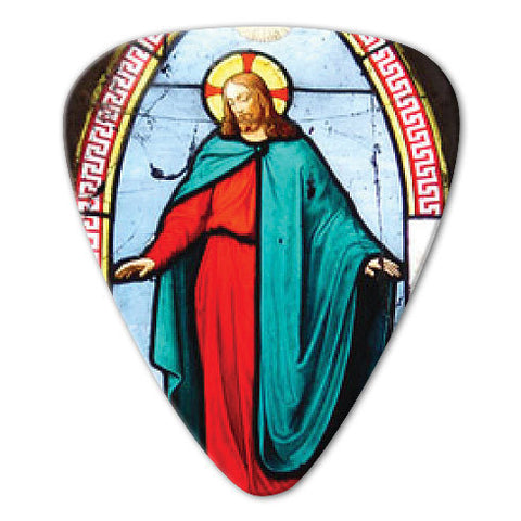 Christian Theme - Stained Glass Picks (10 pack) - Ugly Dog Band Merch - Custom Guitar Picks and Band Merchandise Canada