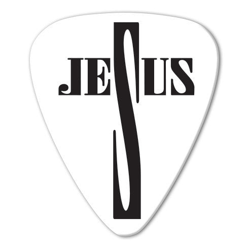 Christian Theme - Jesus Text Picks (10 pack) - Ugly Dog Band Merch - Custom Guitar Picks and Band Merchandise Canada