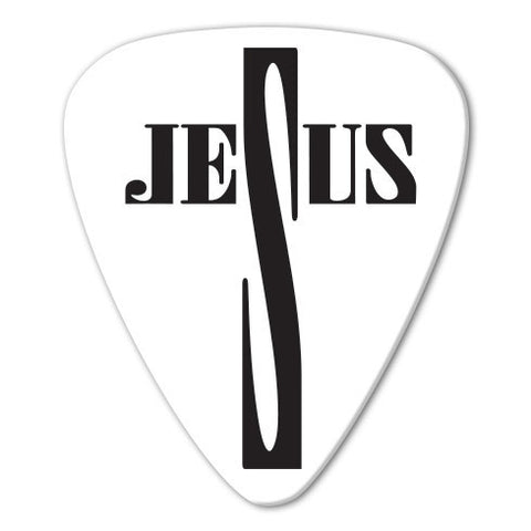 Christian Theme - Jesus Text Picks (10 pack) - Ugly Dog Band Merch - Custom Guitar Picks and Band Merchandise Canada