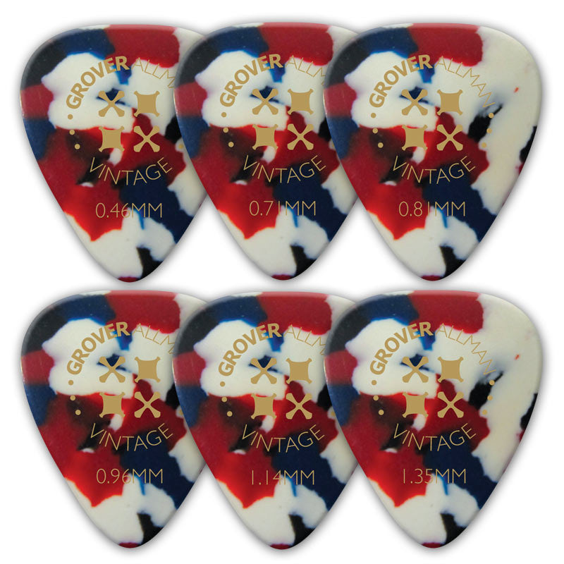 Vintage Celluloid Pro Picks (10 Pack) - Confetti - Ugly Dog Band Merch - Custom Guitar Picks and Band Merchandise Canada - 1