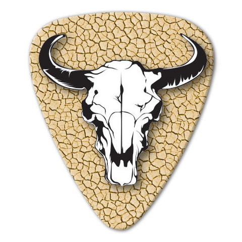 Country Music Theme - Cattle Skull Picks (10 pack) - Ugly Dog Band Merch - Custom Guitar Picks and Band Merchandise Canada